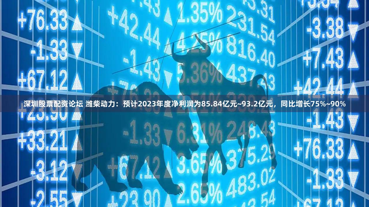 深圳股票配资论坛 潍柴动力：预计2023年度净利润为85.84亿元~93.2亿元，同比增长75%~90%
