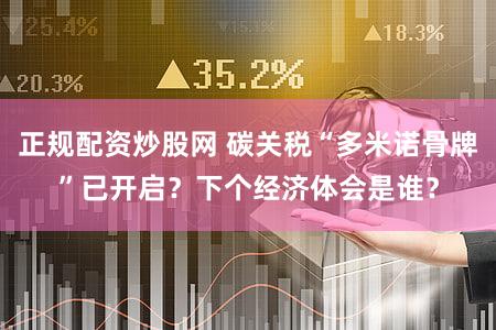 正规配资炒股网 碳关税“多米诺骨牌”已开启？下个经济体会是谁？