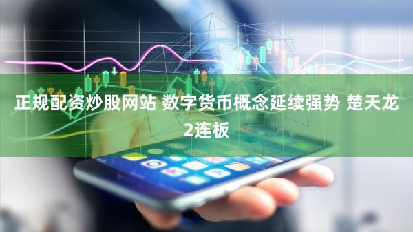 正规配资炒股网站 数字货币概念延续强势 楚天龙2连板