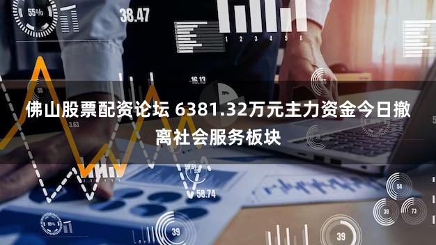 佛山股票配资论坛 6381.32万元主力资金今日撤离社会服务板块