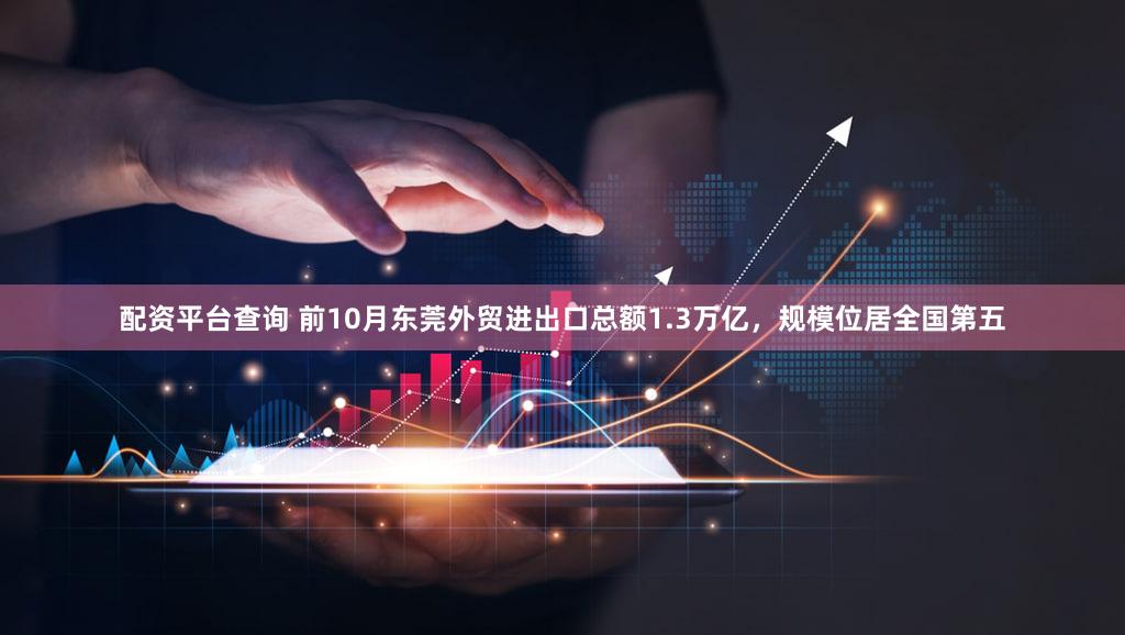 配资平台查询 前10月东莞外贸进出口总额1.3万亿，规模位居全国第五