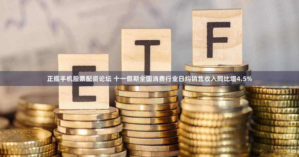 正规手机股票配资论坛 十一假期全国消费行业日均销售收入同比增4.5%